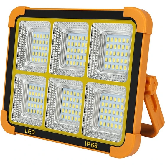پروژکتور شارژی و خورشیدی وارسو مدل JY-IP67 180LED | ضدآب و پرنور