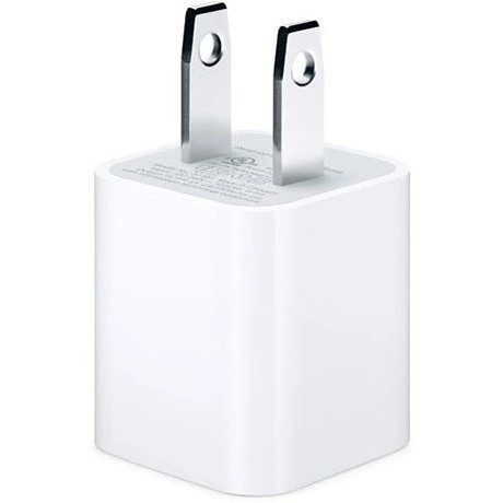 شارژر دیواری اپل 5 وات دو پین USB Power Adapter