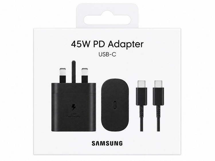 شارژر دیواری سامسونگ 45 وات USB-C PD مدل Super Fast Charging 2.0